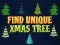 ゲームユニークなクリスマスツリーを見つけてオンライン