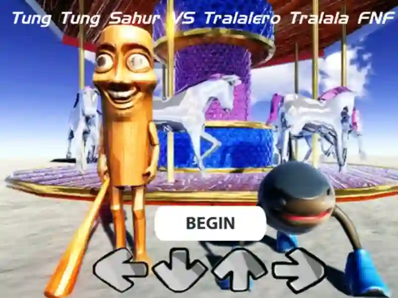 ゲームTung Tung Sahur vs Tralalero Tralala FNFオンライン