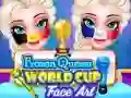 ゲーム氷の女王ワールドカップフェイスアートオンライン