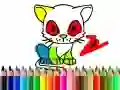 ゲーム学校に戻る：猫の塗り絵オンライン