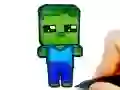 ゲーム簡単子供塗り絵 Minebloxオンライン
