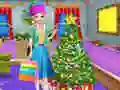 ゲームクリスマスツリーの飾り付けとドレスアップオンライン