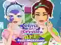 ゲームクリスタルとオリビア：リアルな親友のメイクオーバーオンライン