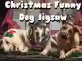 ゲームクリスマスの面白い犬のジグソーパズルオンライン