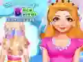ゲームミアの後ろにすっきりした花嫁ヘアスタイルオンライン