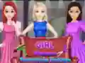 ゲーム女子学生ヘアスタイルデザインオンライン