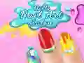 ゲーム女の子のネイルアートサロンオンライン