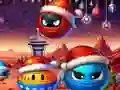 ゲームクリスマスラッシュ：赤と友達ボールオンライン