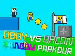 ゲームオビー対ベーコンレインボーパルクールオンライン