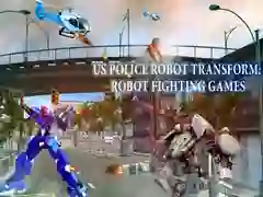 ゲーム米国警察ロボット変形：ロボットファイティングゲームオンライン