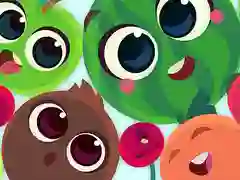ゲーム面白いフルーツ：合体してスイカを集めようオンライン