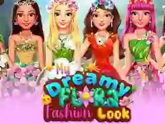 ゲーム私の夢見る花のファッションルックオンライン