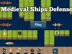 ゲーム中世の船の防衛オンライン