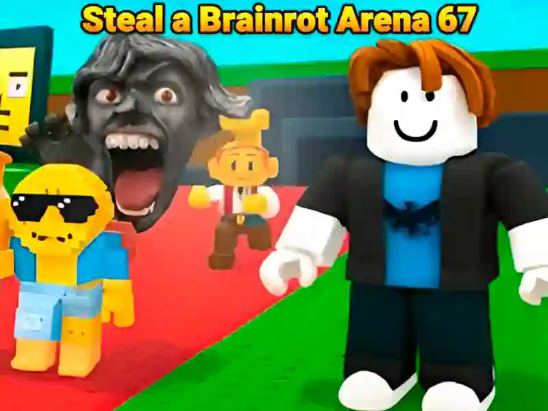 ゲームBrainrot Arena 67を盗むオンライン