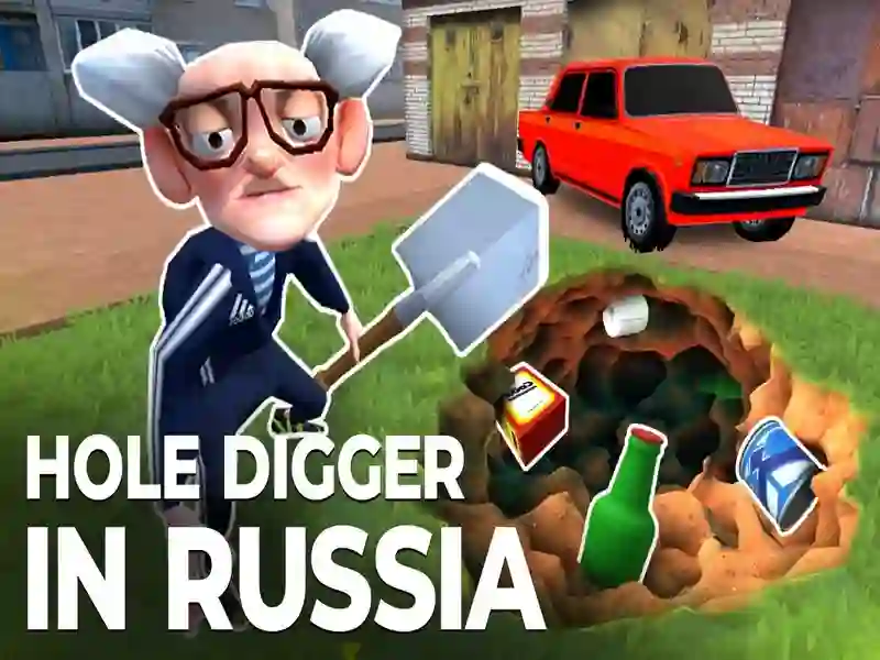 ゲームロシアの穴を掘りますオンライン