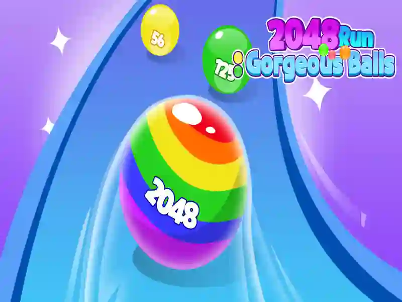 ゲーム2048ゴージャスなボールを走らせますオンライン