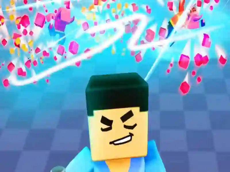 ゲーム3Dブロックグラディエーター：剣の抽選オンライン