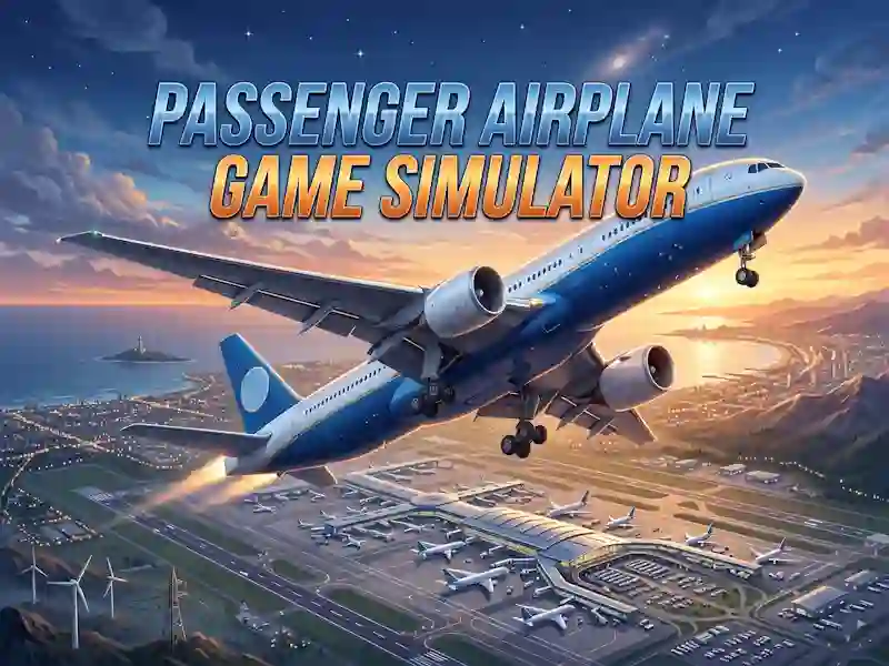 ゲームPassenger Airplane Game Simulatorオンライン