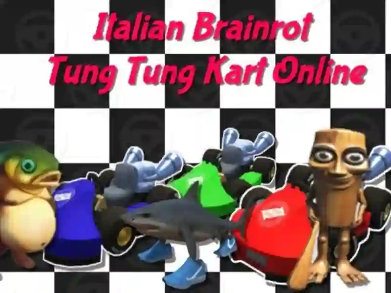 ゲームイタリアのBrainrot Tung Tung Kart Onlineオンライン