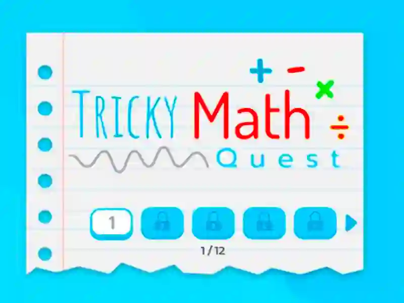 ゲームトリッキーな数学クエストオンライン