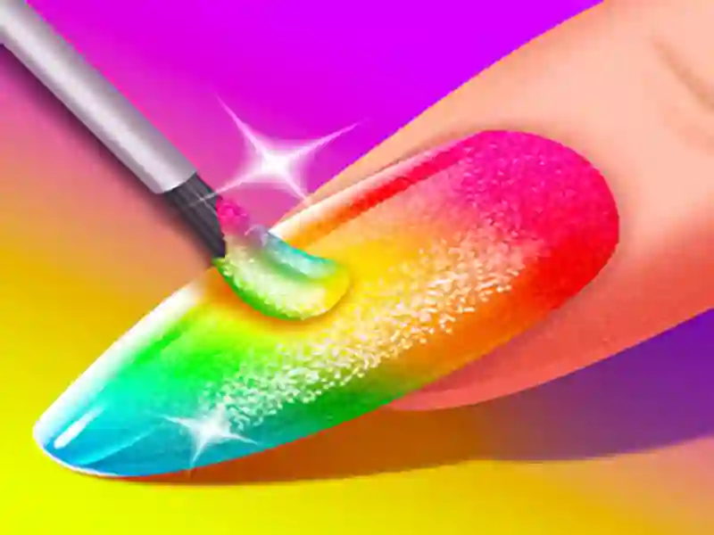 ゲーム女の子ファッションネイルサロンオンライン