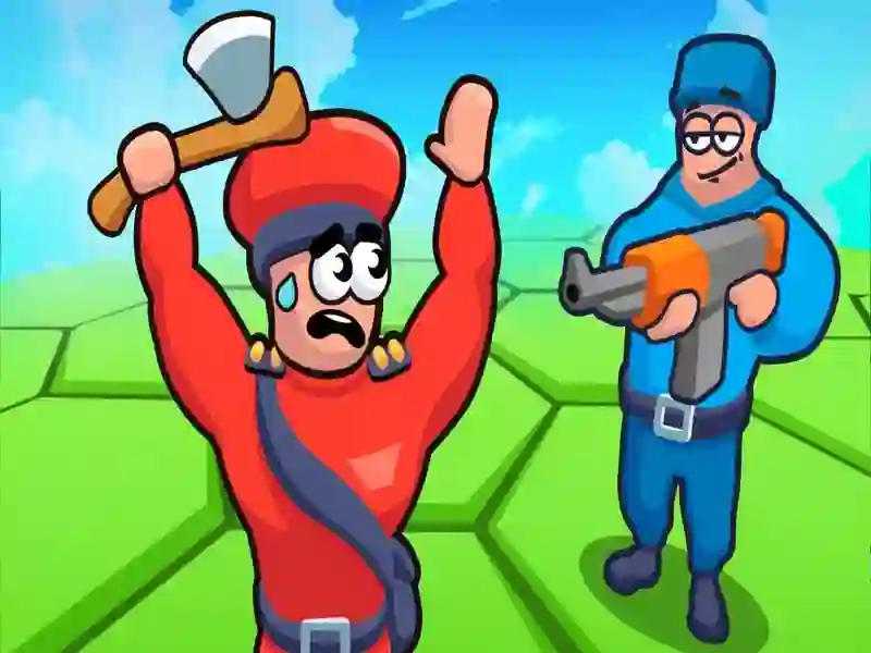 ゲームタイルヘックスワールド：レッドvsブルーオンライン