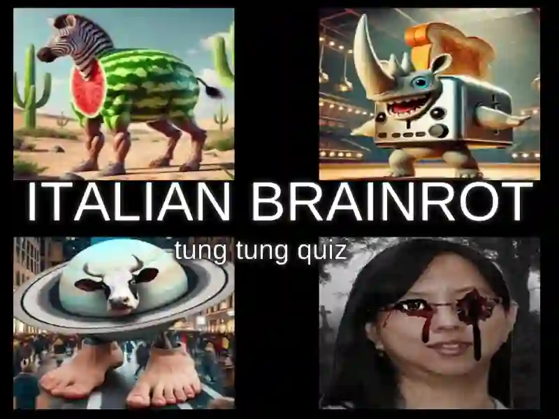 ゲームイタリアのBrainrot Tung Tung Quizオンライン