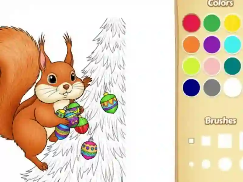 ゲーム子供のためのクリスマスアニマルカラーリングブックオンライン