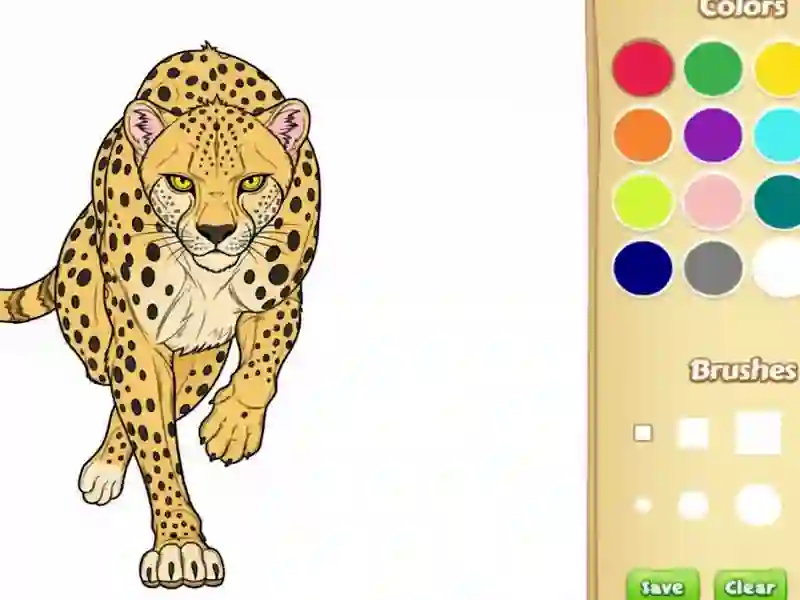 ゲーム野生動物の塗り絵オンライン