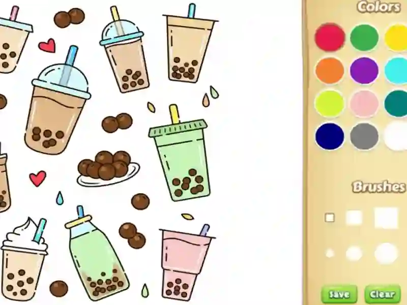 ゲーム子供のためのかわいいボバの着色帳オンライン