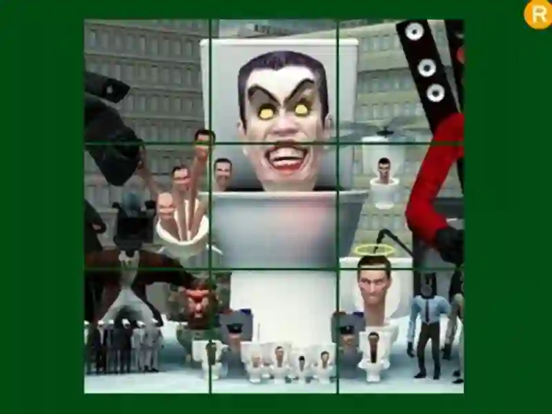 ゲームスキビディトイレのスライドパズルオンライン