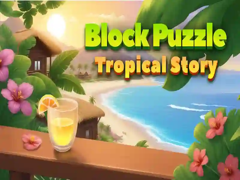 ゲームブロックパズルトロピカルストーリーオンライン