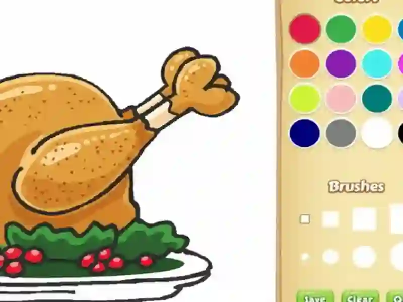 ゲーム子供向けの食べ物の塗り絵オンライン