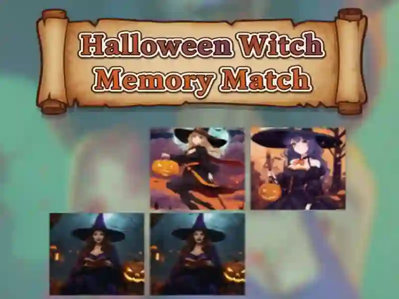 ゲームハロウィンウィッチメモリーマッチオンライン