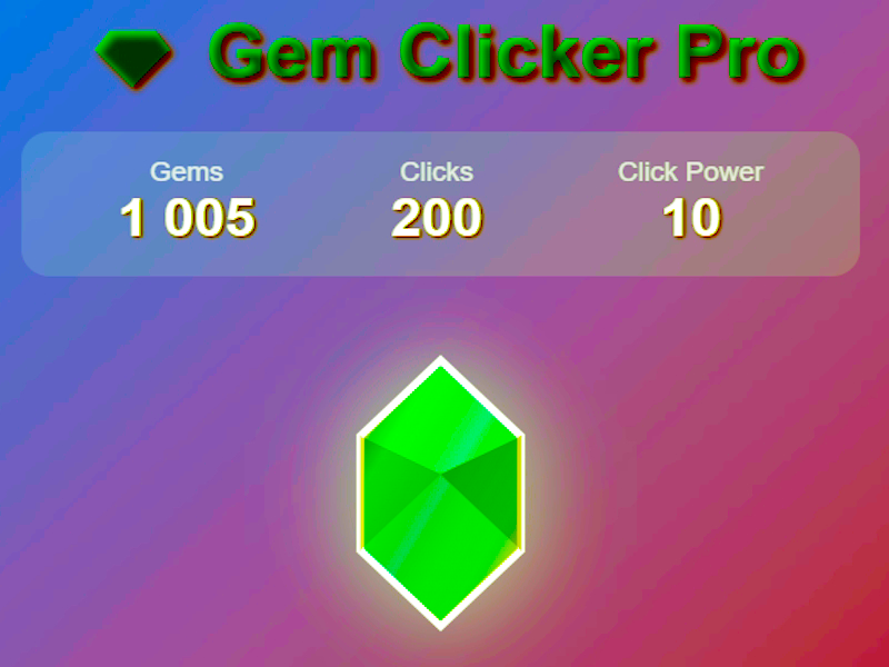 ゲームGem Clicker Proオンライン