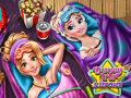 ゲームディズニーピンクの女の子の睡眠会オンライン