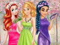 ゲーム春のプリンセスガウンの色オンライン