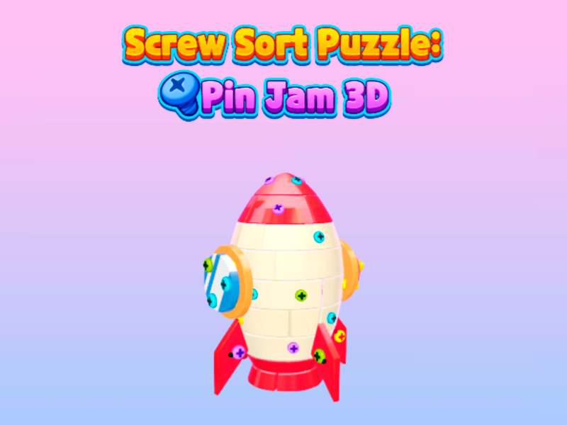 ゲームネジソートパズル：ピンジャム3Dオンライン