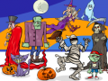 ゲームハロウィンの5つの違いを見つけてオンライン