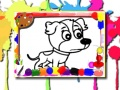 ゲーム犬の塗り絵オンライン