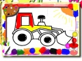 ゲーム学校へ戻る：子供の車塗り絵オンライン
