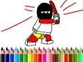 ゲーム学校に戻る：ヒーロー塗り絵ブックオンライン