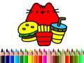 ゲームバック・トゥ・スクール：かわいい猫の塗り絵オンライン