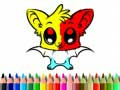 ゲームかわいいコウモリの塗り絵オンライン