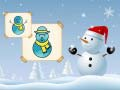 ゲームハッピー雪だるまの塗り絵オンライン
