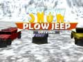 ゲーム冬の除雪ジープ運転オンライン