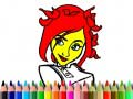 ゲーム学校に戻る：かわいい女の子の塗り絵オンライン