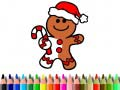ゲーム学校に戻る：クリスマスクッキーの塗り絵オンライン