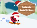 ゲーム雪崩サンタスキークリスマスオンライン