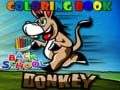 ゲーム学校へ戻る: 塗り絵「ロバ」オンライン